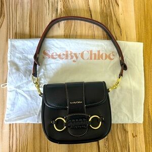 See by Chloe Sadie leather shoulder and crossbody bag.